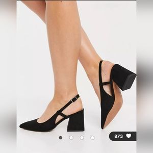 ASOS slingback block heel